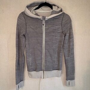 Lululemon Womens Bliss Break Hoodie Jacket Size 4 Gray‎ Running Athleisure